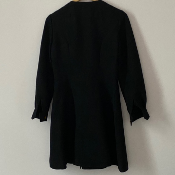 Vintage wool black dress - Picture 2 of 3